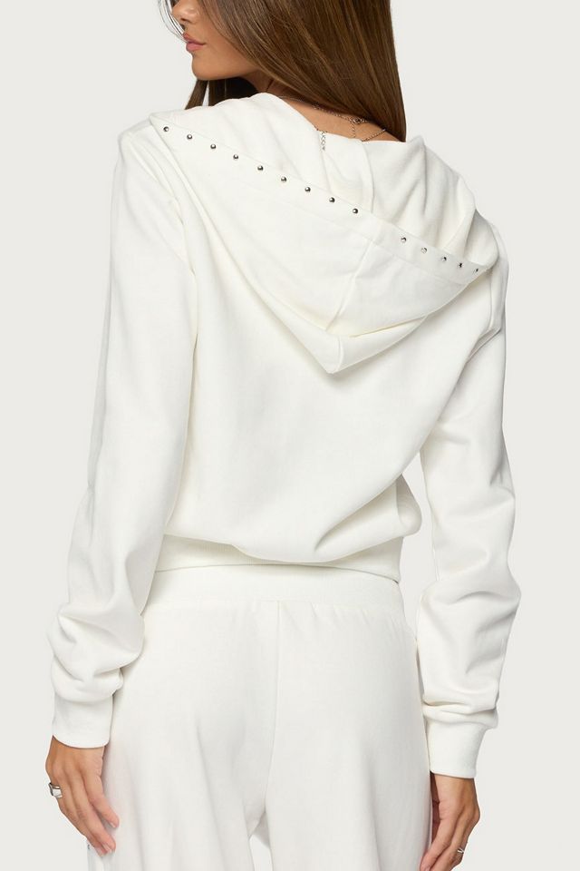 Edikted Enid Studded Zip Up Hoodie #4