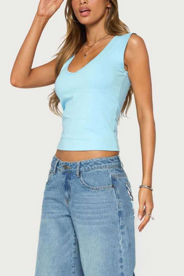Edikted Eloya V Neck Top #3