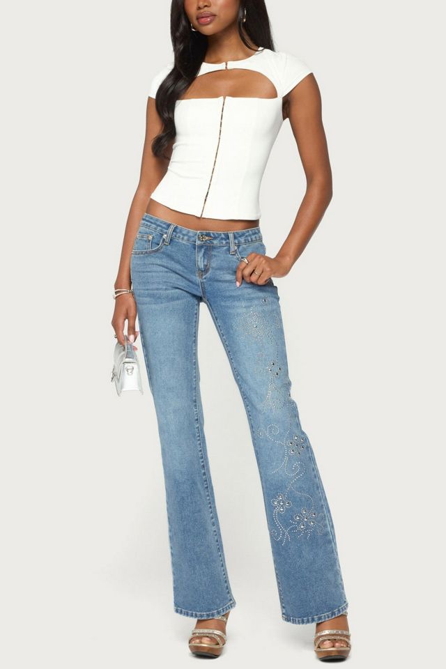 Edikted Dava Hook & Eye Cutout Corset #1