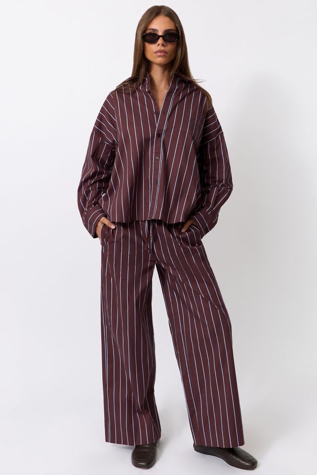 WeWoreWhat Cropped Button Front Shirt #1