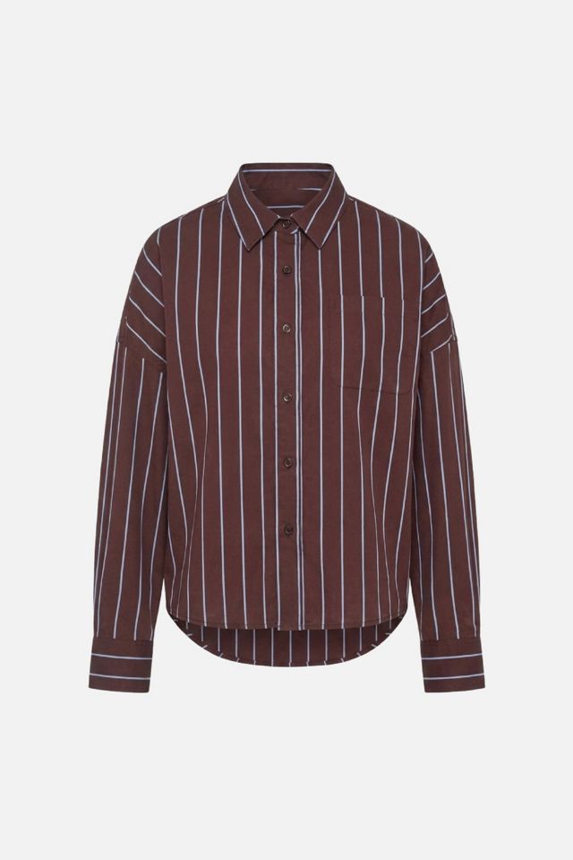 WeWoreWhat Cropped Button Front Shirt #4