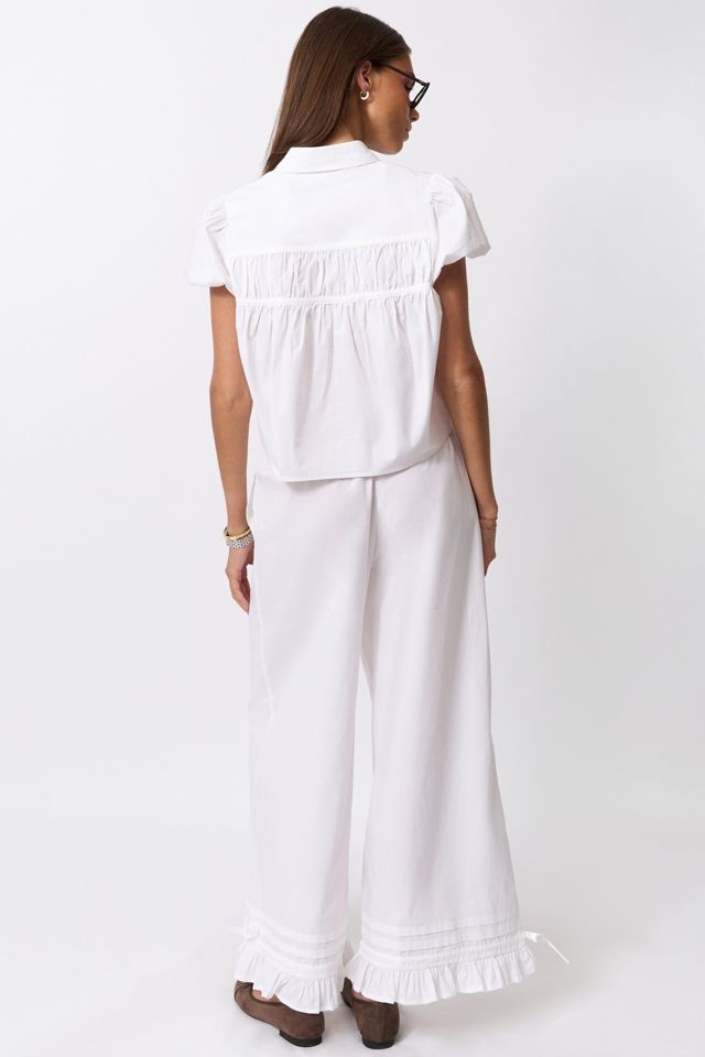 WeWoreWhat Ruffle Pull On Pant #3