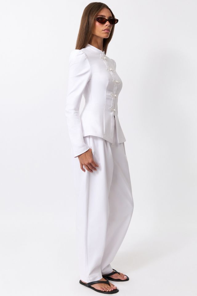 WeWoreWhat Tapered Pleated Pant #2