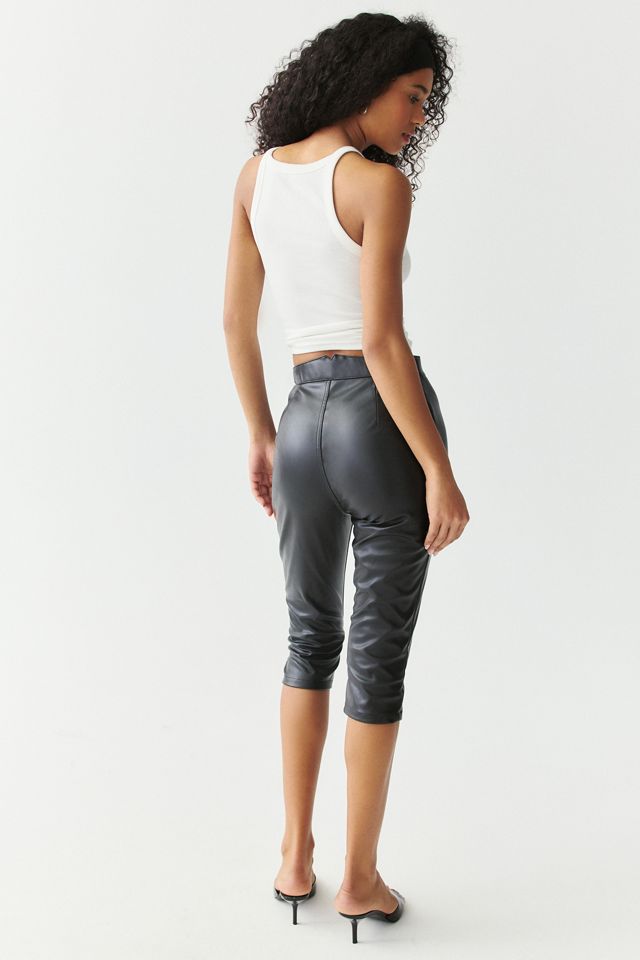 AFRM Calla Faux Leather Capri Pants #3