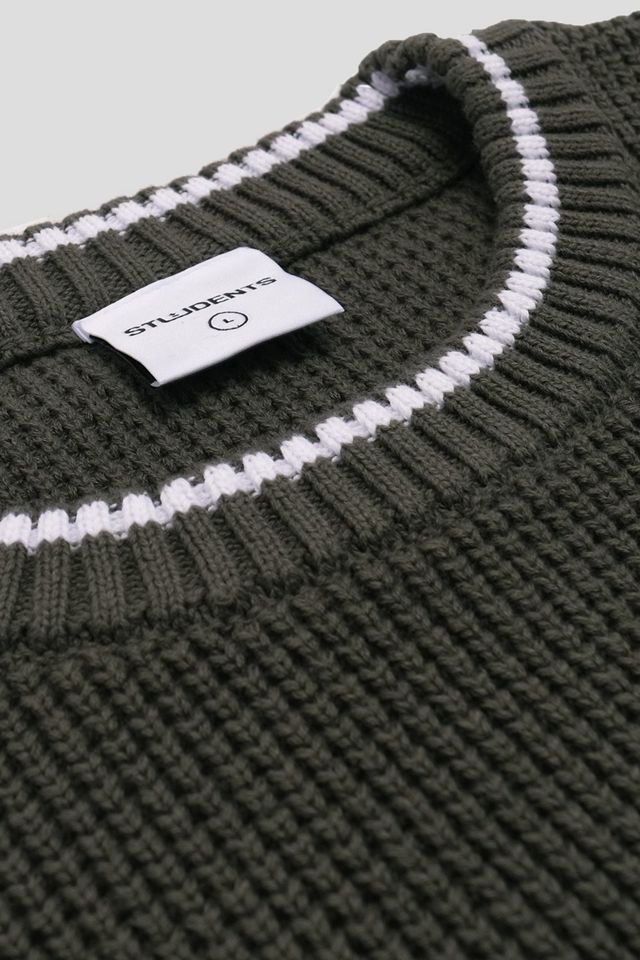 Students Golf Rollings Knit Crew Neck Sweater #1