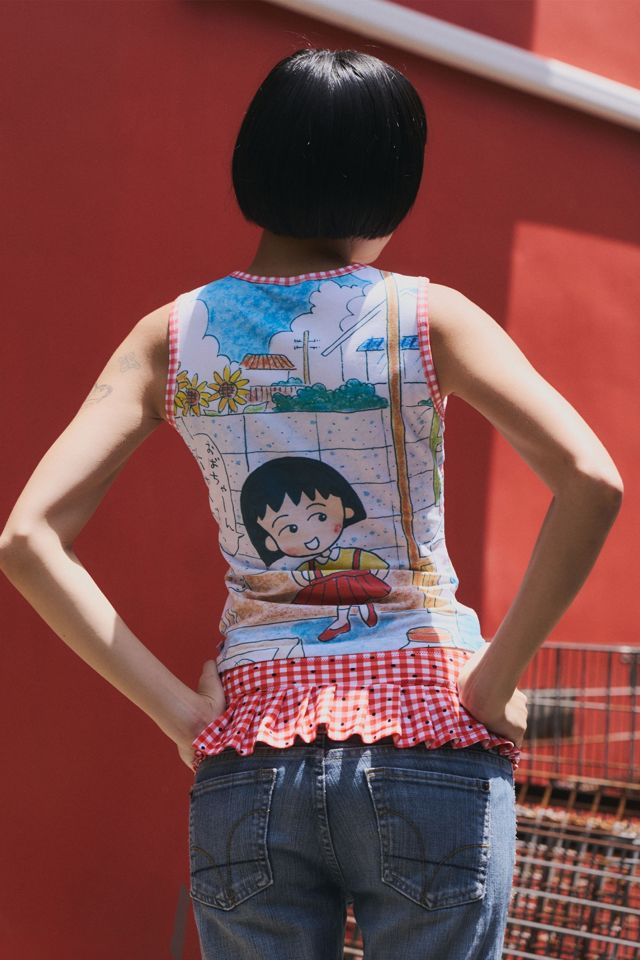 Strawberry Western Chibi Maruko Chan Sweet Shopper Tank #1