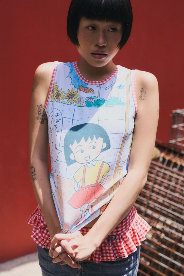 Strawberry Western Chibi Maruko Chan Sweet Shopper Tank #2