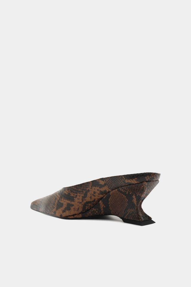 Schutz Siena Mid Mule Animal Print Pumps #2