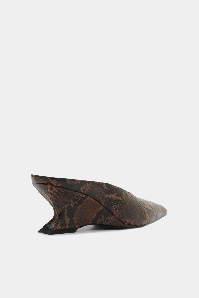 Schutz Siena Mid Mule Animal Print Pumps #3