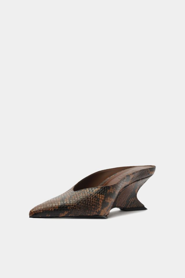 Schutz Siena Mid Mule Animal Print Pumps #4