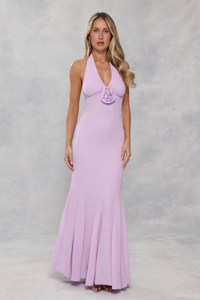 Hello Molly Lavender Glow Halter Maxi Dress #1