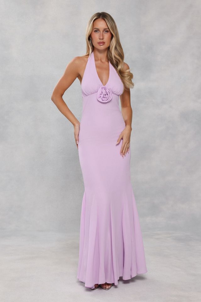 Hello Molly Lavender Glow Halter Maxi Dress #4