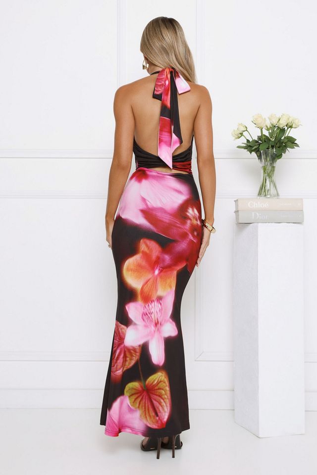 Hello Molly Soft Petal Energy Halter Maxi Dress #4