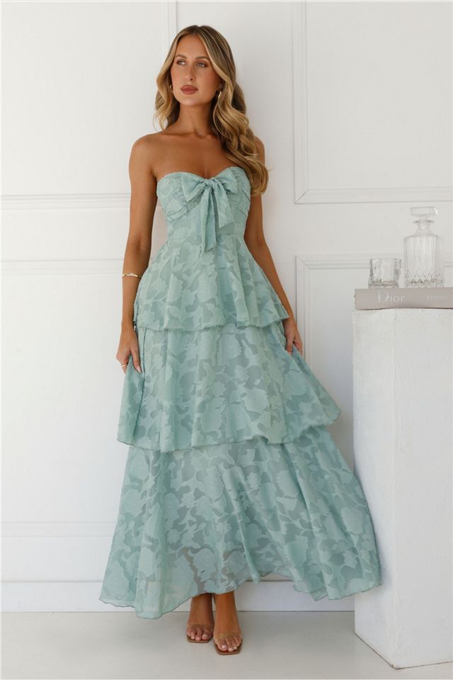 Hello Molly Whimsy In Wonderland Strapless Maxi Dress #3