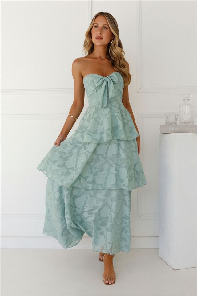Hello Molly Whimsy In Wonderland Strapless Maxi Dress #4