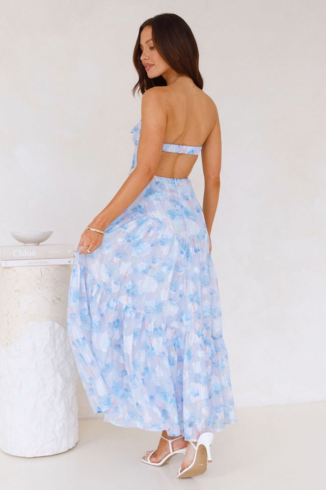 Hello Molly Ethereal Spring Strapless Maxi Dress #1