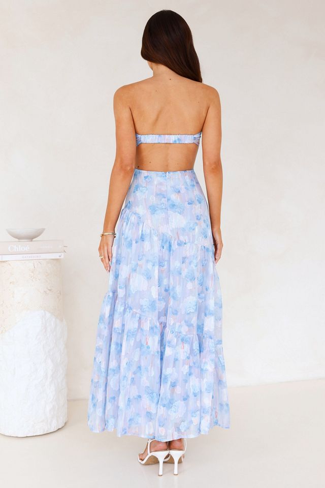 Hello Molly Ethereal Spring Strapless Maxi Dress #3