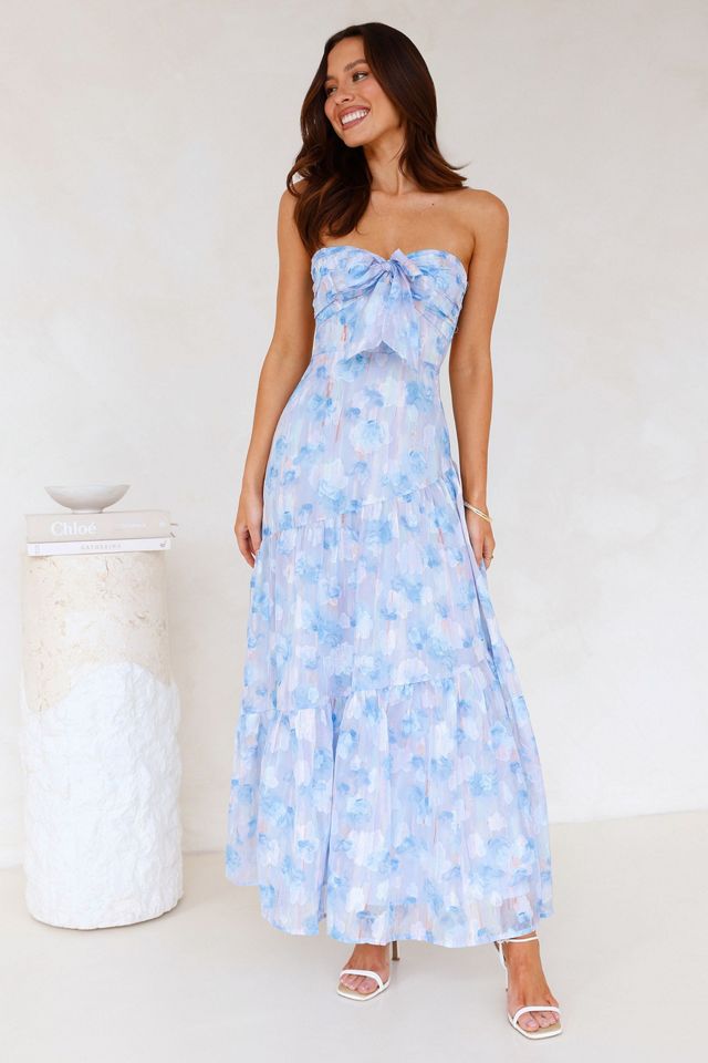 Hello Molly Ethereal Spring Strapless Maxi Dress #4