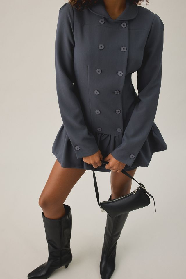 Peachy Den Romy Double-Breasted Drop Waist Mini Dress #2