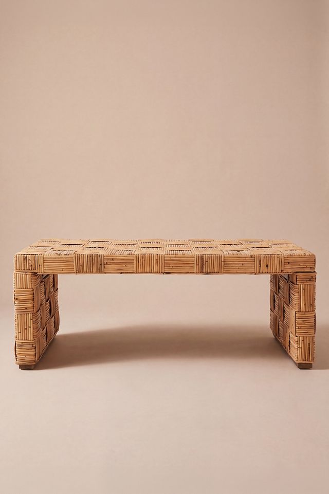 Adkin Woven Rattan Coffee Table #1
