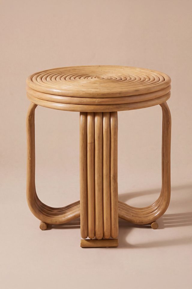 Rodin Round Rattan Side Table #2