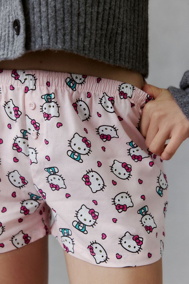 Hello Kitty Cotton Boxer PJ Shorts #2