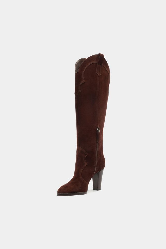 Schutz Miller Up Suede Booties #4