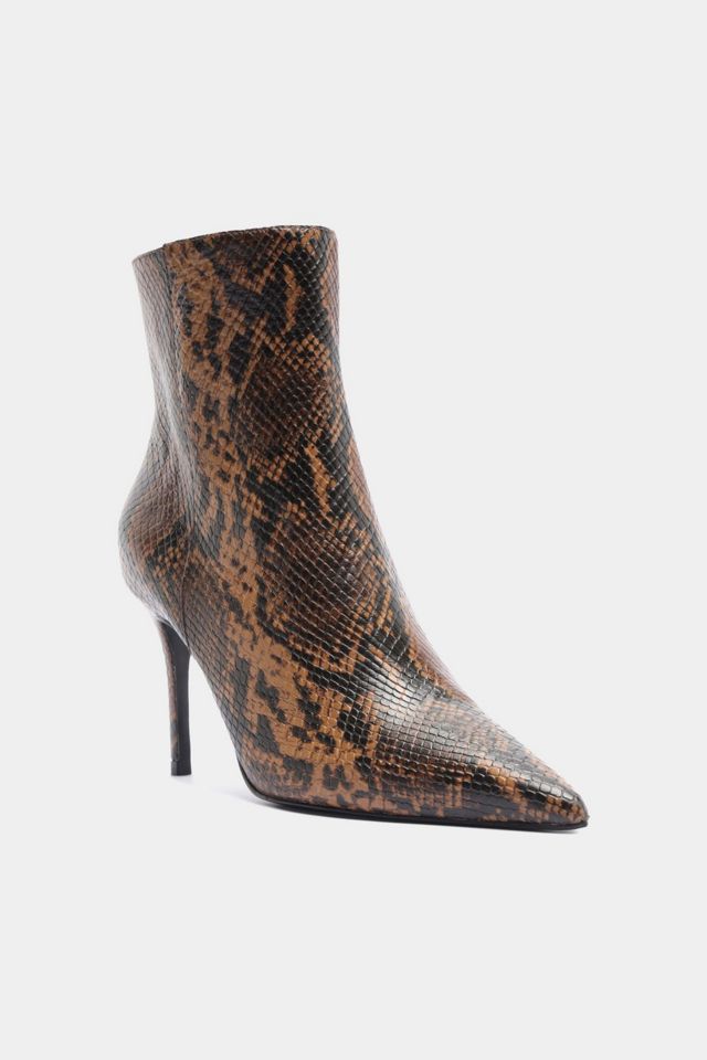 Schutz Mikki Casual Snake Print Ankle Booties #1