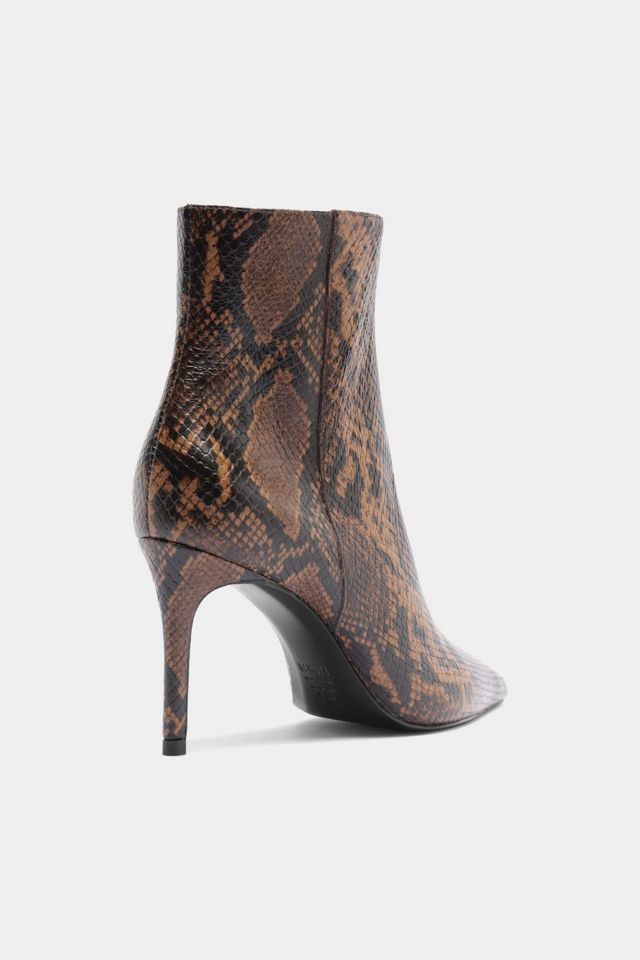 Schutz Mikki Casual Snake Print Ankle Booties #3