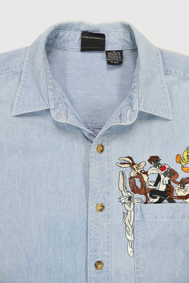 Vintage Looney Tunes Button-Down Shirt #2