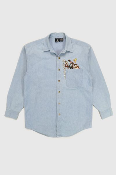 Vintage Looney Tunes Button-Down Shirt