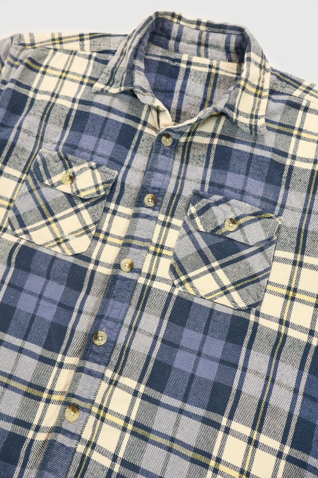 Vintage Plaid Cut Off Short Sleeve Shirt #1