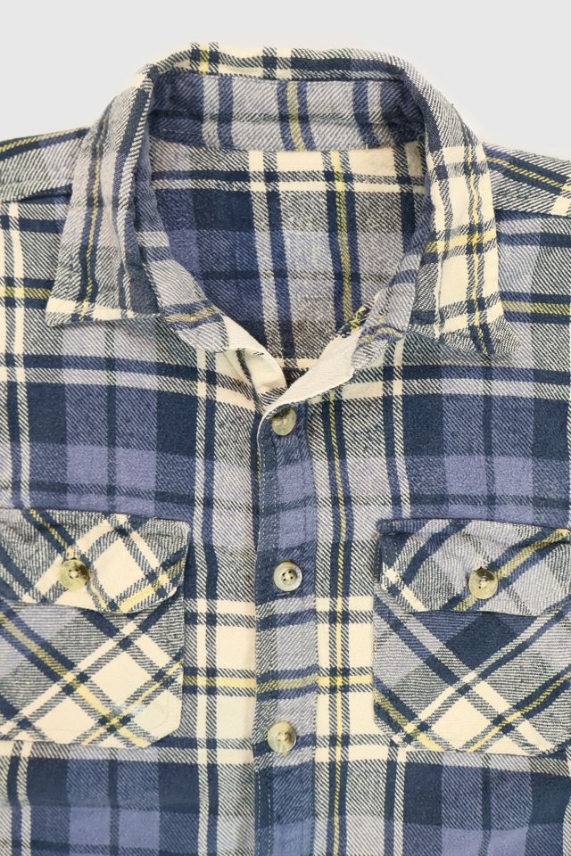 Vintage Plaid Cut Off Short Sleeve Shirt #2
