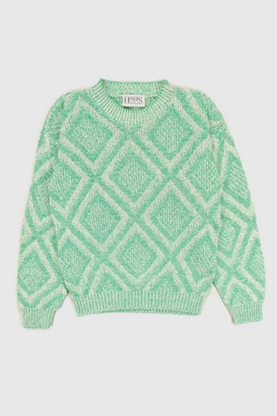 Vintage Mint Green Knit Sweater