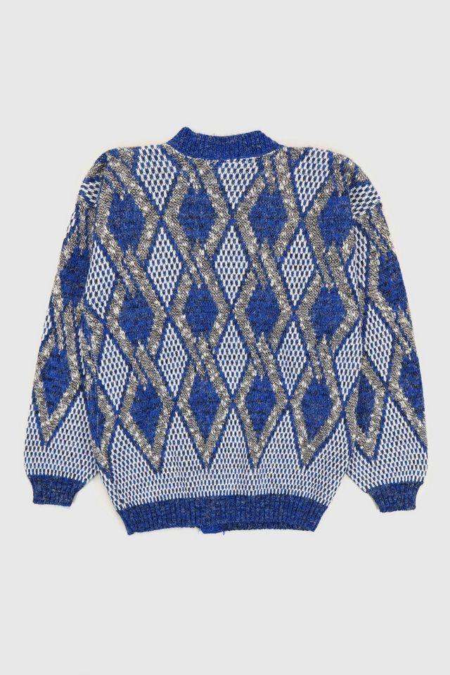 Vintage Argyle Pattern Cardigan #1