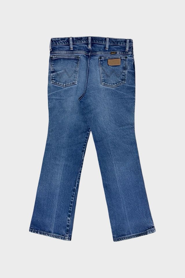 Vintage 2000's Wrangler Faded & Patched Bootcut Jeans #1