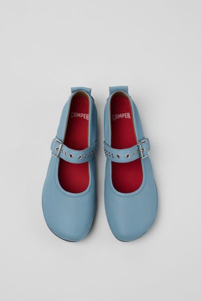 Camper Right Nina Buckle Ballerinas