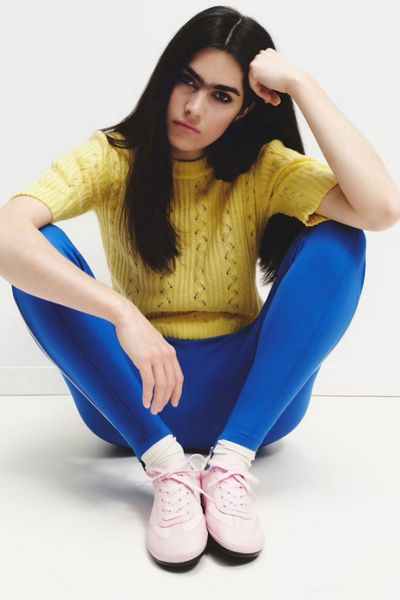 Camper Right Nina Textile and Leather Sneakers