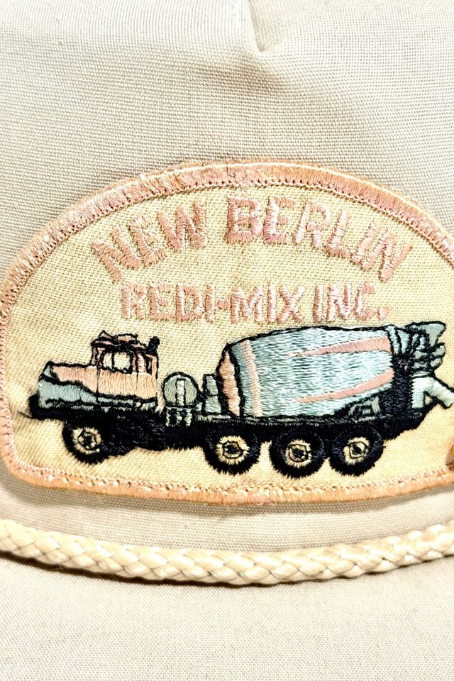 Vintage 1970's Concrete Truck Trucker Hat #2