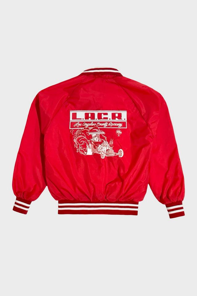 Vintage 1980's LA County Raceway Baseball Jacket #1