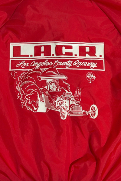 Vintage 1980's LA County Raceway Baseball Jacket