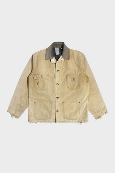 Vintage 1990's Carhartt Thrashed & Faded Barn Jacket