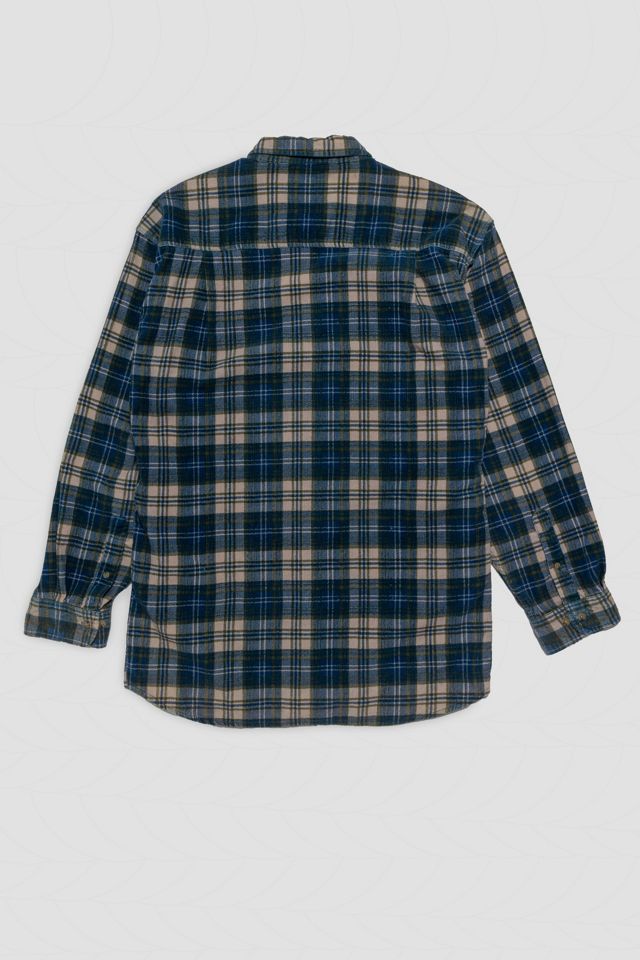 Vintage Corduroy Plaid Flannel Shirt #1