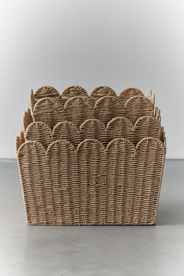 Sutton Scalloped Paper Rope Nesting Storage Basket Set #1