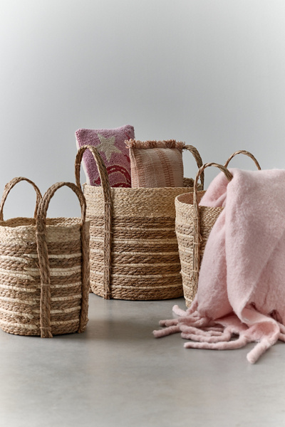 Maize Braided Nesting Storage Basket Set | Urban Outfitters