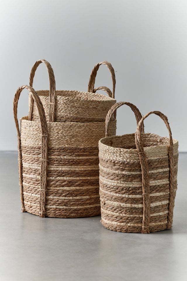 Maize Braided Nesting Storage Basket Set #1