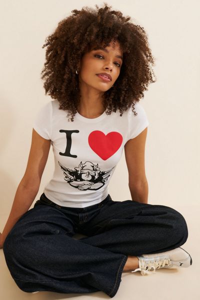 NUULY X BOYS LIE I Heart Boys Lie Baby Tee