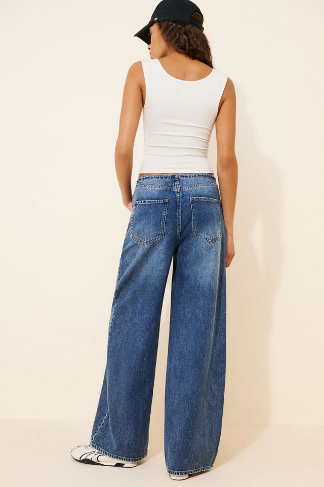 Daze Denim Madison Mid Rise Wide Leg Jeans #1