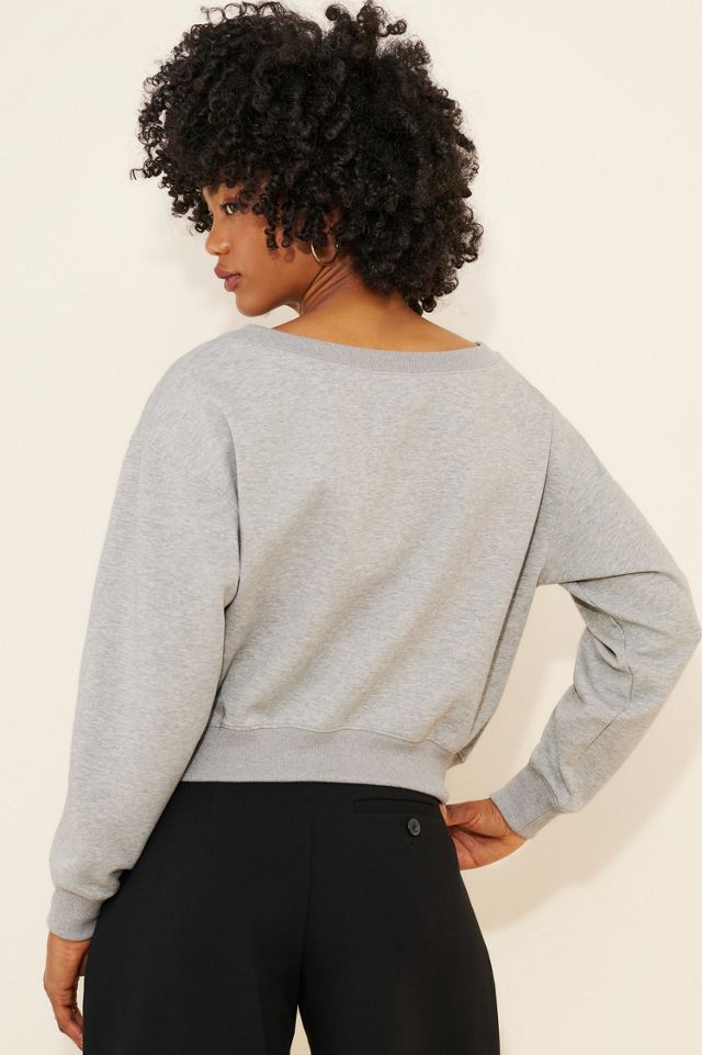 Cubic Embroidered Crew Neck Sweatshirt #1