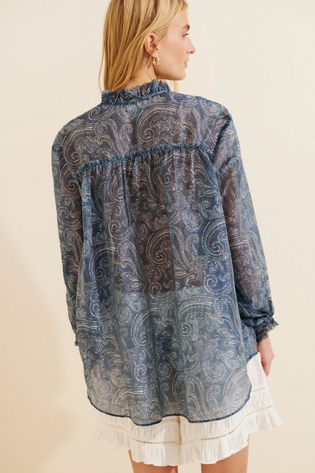 Glamorous Sheer Boho Blouse #1